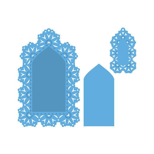 Wykrojnik - Marianne Design - Nostalgic Labels LR0335 ramy