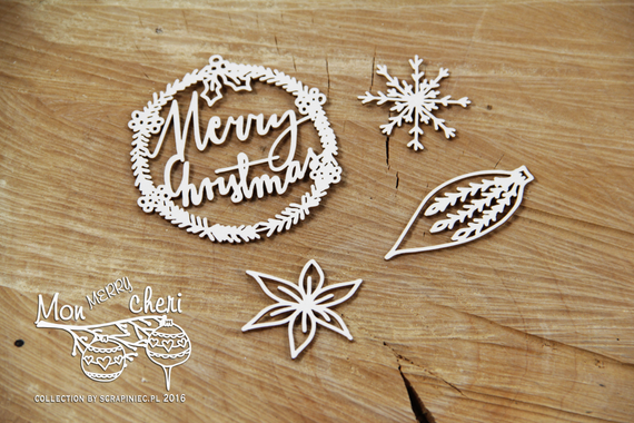 Tekturka - Mon Merry cheri - Merry Christmas 02 - Scrapiniec