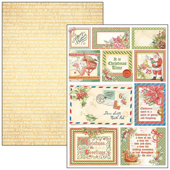 Zestaw papierów do scrapbookingu A4 - Ciao Bella - Dear santa
