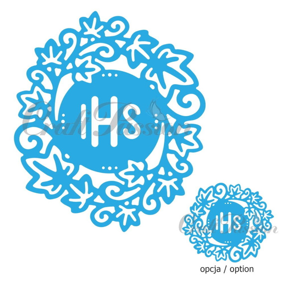 Wykrojnik - Craft Passion - Wianek z bluszczu z IHS