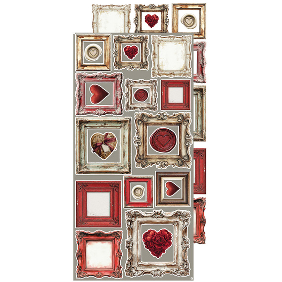 Zestaw dodatków do scrapbookingu - Craft o'clock - Spring in Love - mix 01