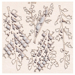 Tekturka - Savage by Nature - 2 małe 2 warstwowe dekory - Scrapiniec