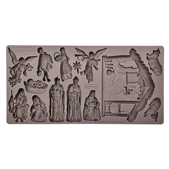 Foremka silikonowa - Prima - Holy Night Nativity szopka