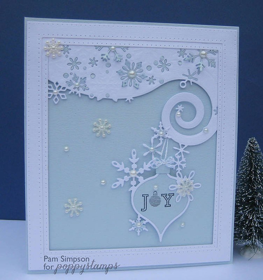 Wykrojnik + stempel - Poppystamps - Poinsettia - poinsecja