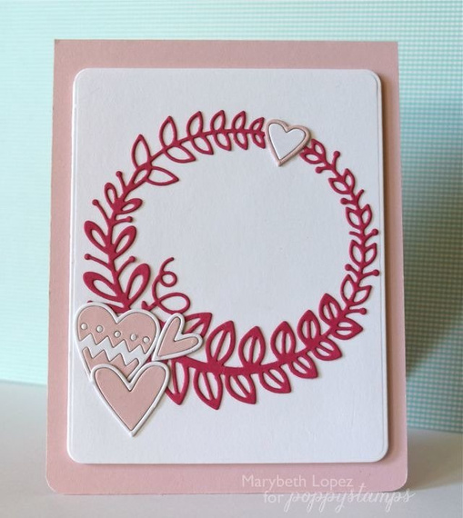 Wykrojnik - Poppystamps - Grendon Wreath 1155 wieniec z żołędziem