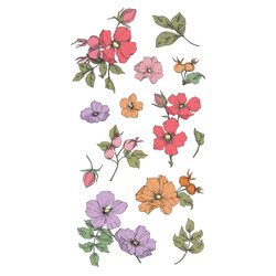 Stempel Sizzix - Wildflower Botanicals kwiaty