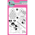 Stempel - Pink & Main - Frosty Friends - misie, pingwiny i bałwanki