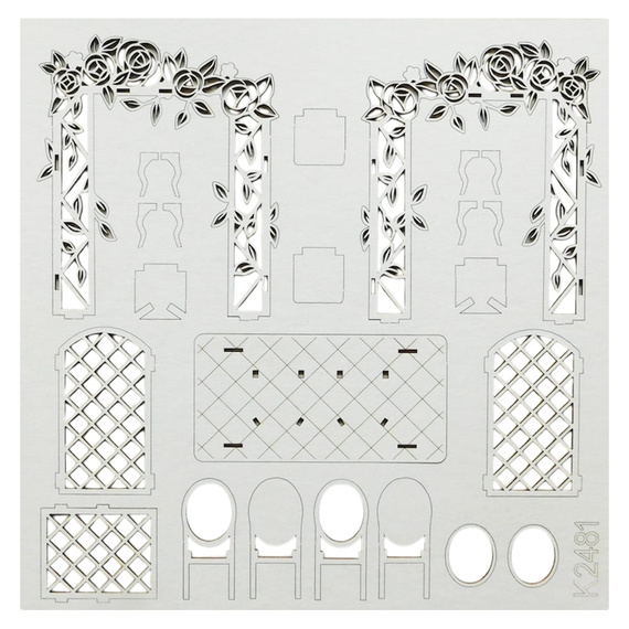 Tekturka pergola 3d z krzesłami - Kreatywna Pracownia