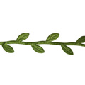 Tasiemka z listkami zielony - 3m
