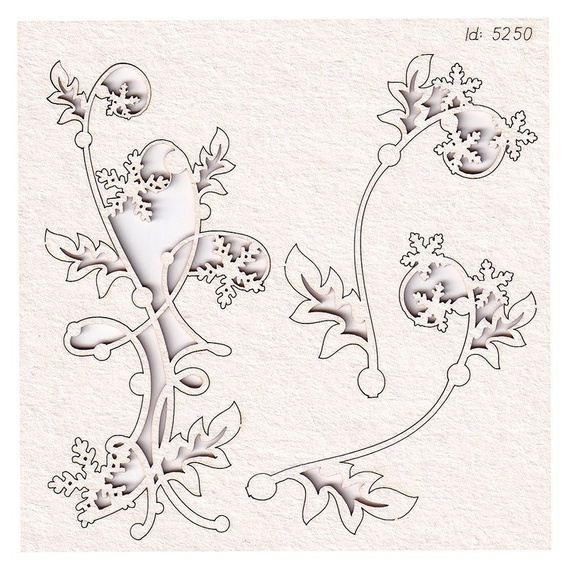 Tekturka - Cherish Christmas - flowers 01 - kwiaty 01