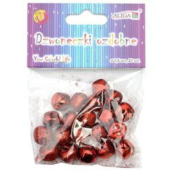 Dzwoneczki czerwone 1,5cm - 20szt