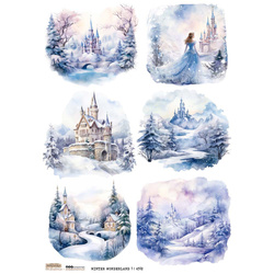 Papier ryżowy A4 - Scraplove - Winter Wonderland 1