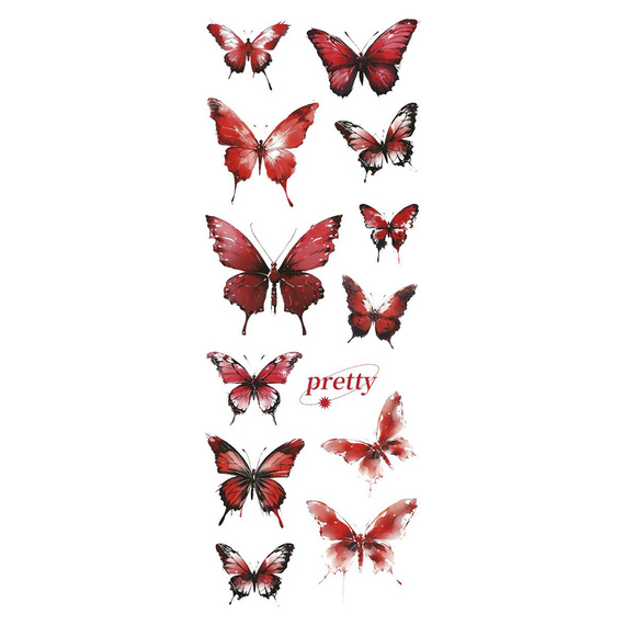 Naklejki foliowe - Biało-niebieskie motylki