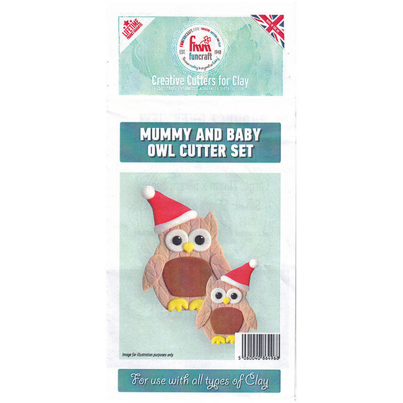 FMM Funcraft Foremki do wykrawania - Mummy & Baby Owl Cutter Set sowy