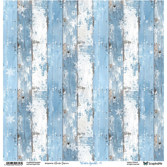 Papier do scrapbookingu 30x30 - ScrapAndMe - Winter Sparkle 11/12