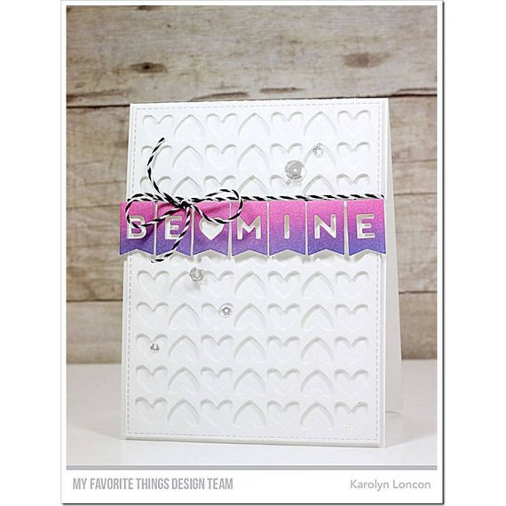 Wykrojnik - Die-namics - Be Mine Banner