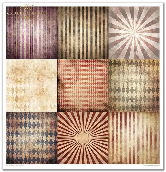 Zestaw papierów do scrapbookingu 30x30 - Carnival - Pierrot in love