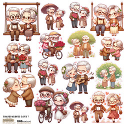 Naklejki - ScrapLove - Grandparents Love 1