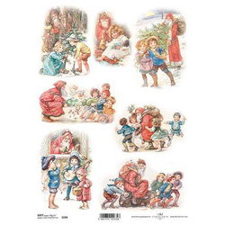 Papier decoupage A4 SOFT ITD-S0334, świąteczny