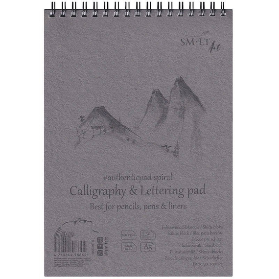 Blok bristol A5 Calligraphy & Letterin  pad 100g 50 arkuszy SM-LT