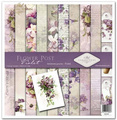 Zestaw papierów do scrapbookingu 30x30 - Itd Collection - Flower Post Violet