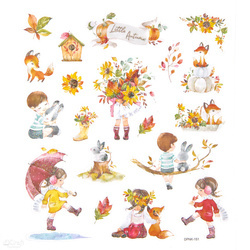 Naklejki z brokatem - DPCraft - Little Autumn 19szt
