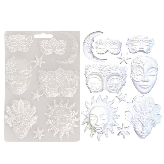 Foremka do odlewów 21x29,7 - Stamperia - Masquerade maski