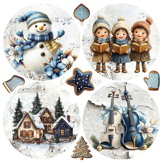 Zestaw papierów do scrapbookingu 15x15 - Craft o'clock - Jolly Season