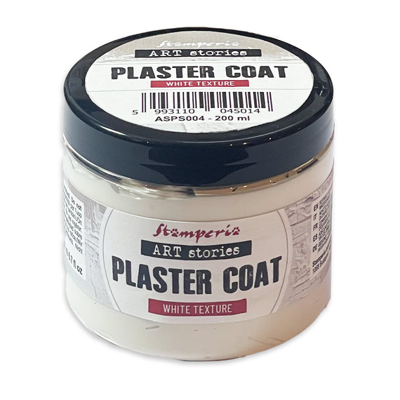 Plaster Coat pasta strukturalna biała gładka 200ml - Stamperia Art Stories