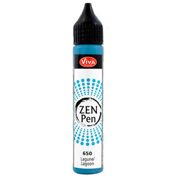 Farba z aplikatorem do robienia kropek Zen Pen - Viva Decor - Niebieski