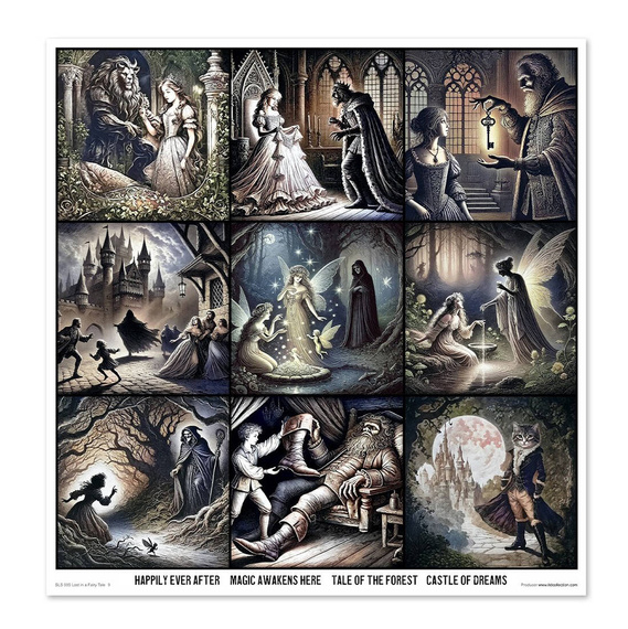 Zestaw papierów do scrapbookingu 30x30 - Lost in a Fairy Tale Zagubieni w bajce - Itd Collection