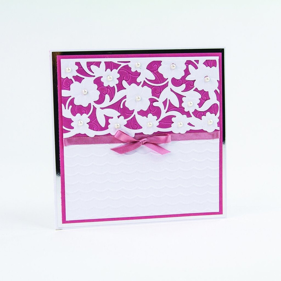 Wykrojnik + folder do embossingu - Tonic Studios - Flowering Waves fale kwiaty