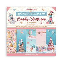 Zestaw papierów do scrapbookingu 30x30 - Candy Christmas - Stamperia