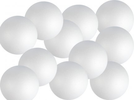 Kula styropianowa - bombka, 12 cm