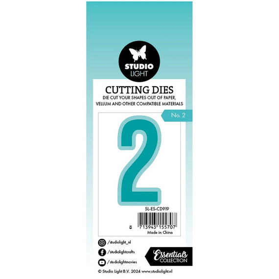 Wykrojnik do papieru - StudioLight - Cyfra 2