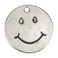 Zawieszka metalowa uśmiech be happy 1szt