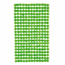 Perełki samoprzylepne 6mm 260szt Green