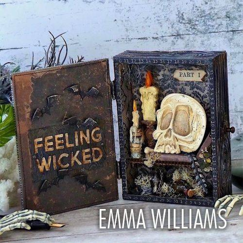 Wykrojnik Sizzix Thinlits - Spencer Colorize by Tim Holtz czaszka