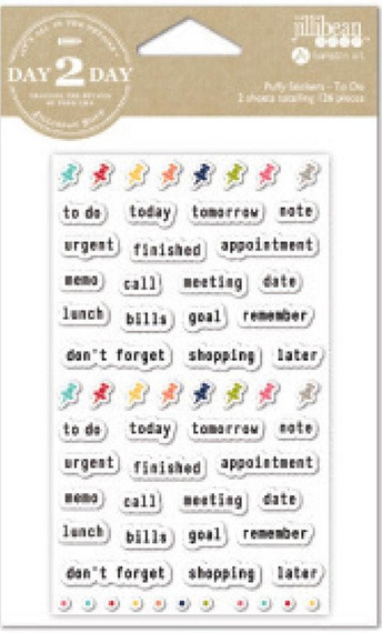 Naklejki puffy - Jilibean Soup - To Do - do planera