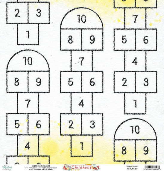 Papier do scrapbookingu 30x30 - Mintay - Childhood 05