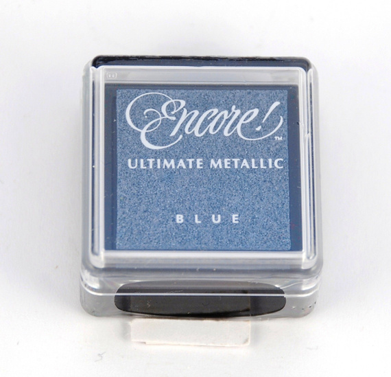 Tusz pigmentowy szybkoschnący - metaliczny - Encore - Blue Hawaii niebieski