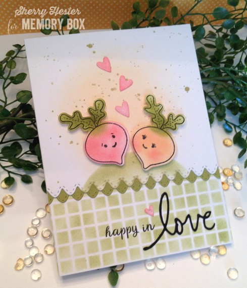 Wykrojnik + stempel - Memory Box - Garden Variety - warzywa