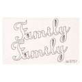 Tekturka napis - Family - 2szt - Scrapiniec