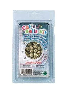 Dzwoneczki metalowe złote 10,12,14,18mm 110szt