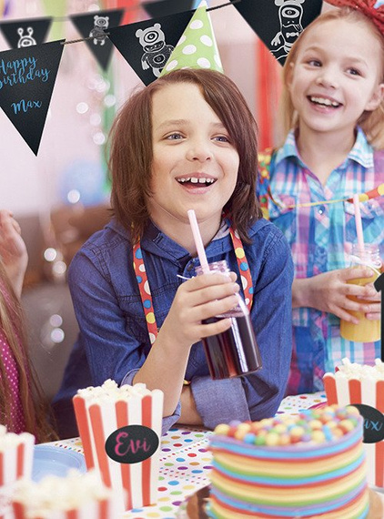 Banery trójkąty do pisania kredą - 12szt