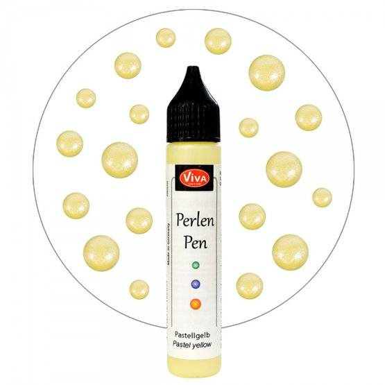 Perlen Pen - Viva Decor - Light yellow 202 żółte perełki w płynie