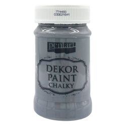 Farba kredowa Dekor Paint grafit - graphite-gray 100ml - Pentart