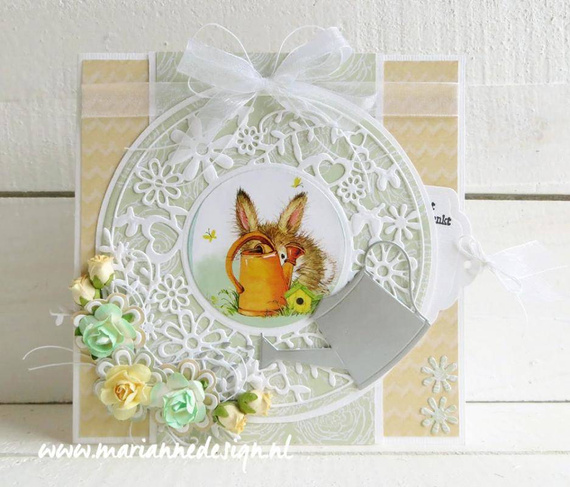 Wykrojnik - Marianne Design - Flower frame round