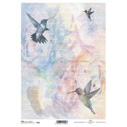 Papier ryżowy A4 do decoupage ITD-R0566 koliber