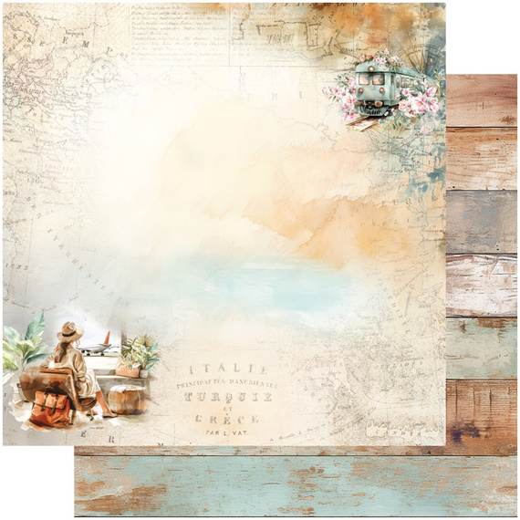 Zestaw papierów 15x15 - Alchemy of Art - Memories from the trip